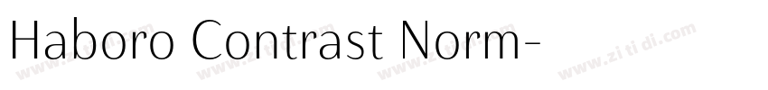 Haboro Contrast Norm字体转换